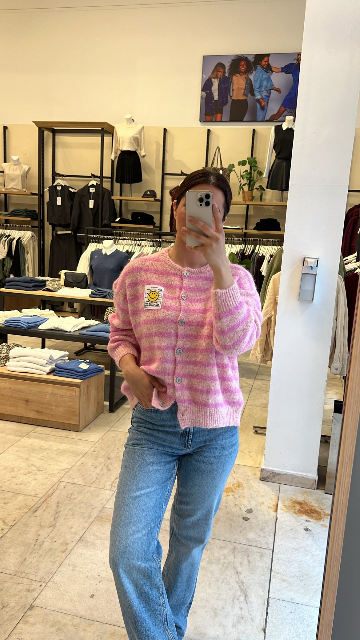 Cardigan Smiley Rosa/Pink