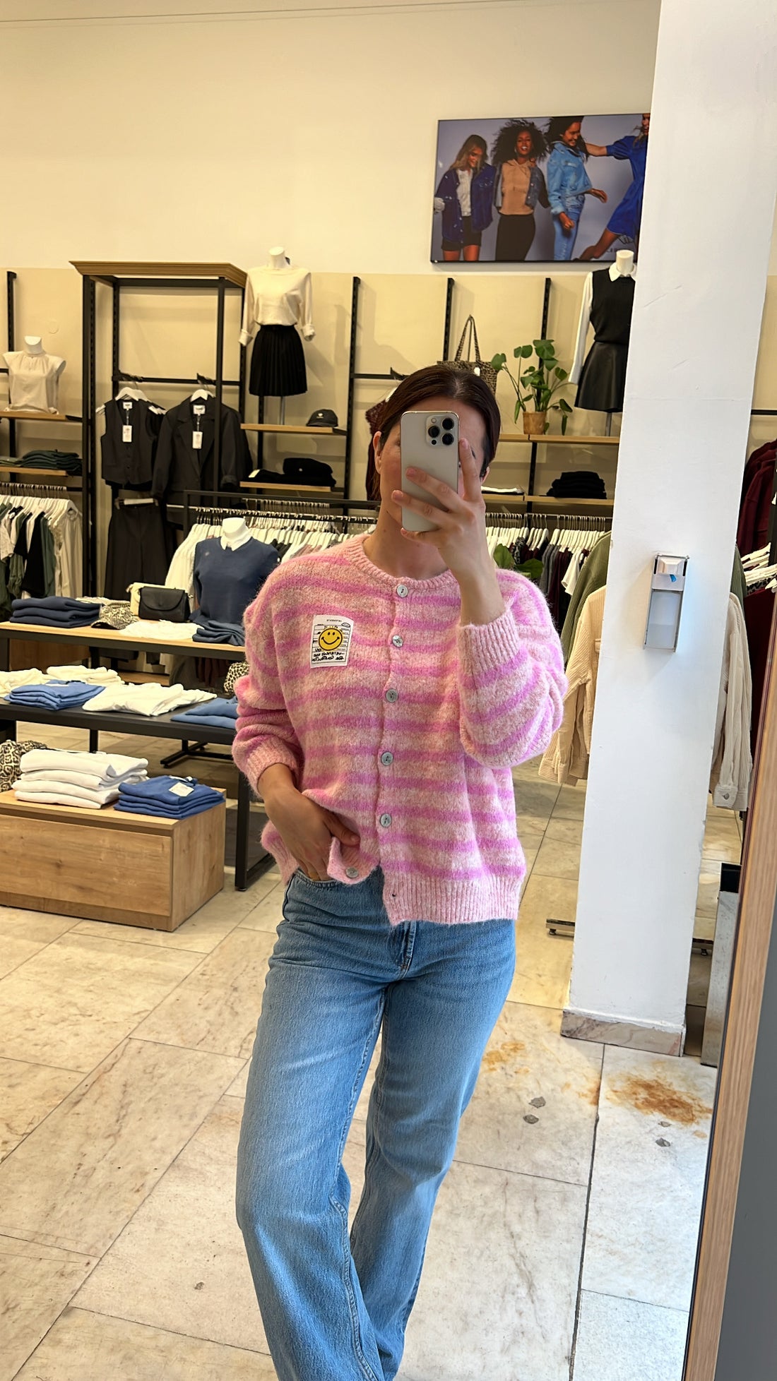 Cardigan Smiley Rosa/Pink