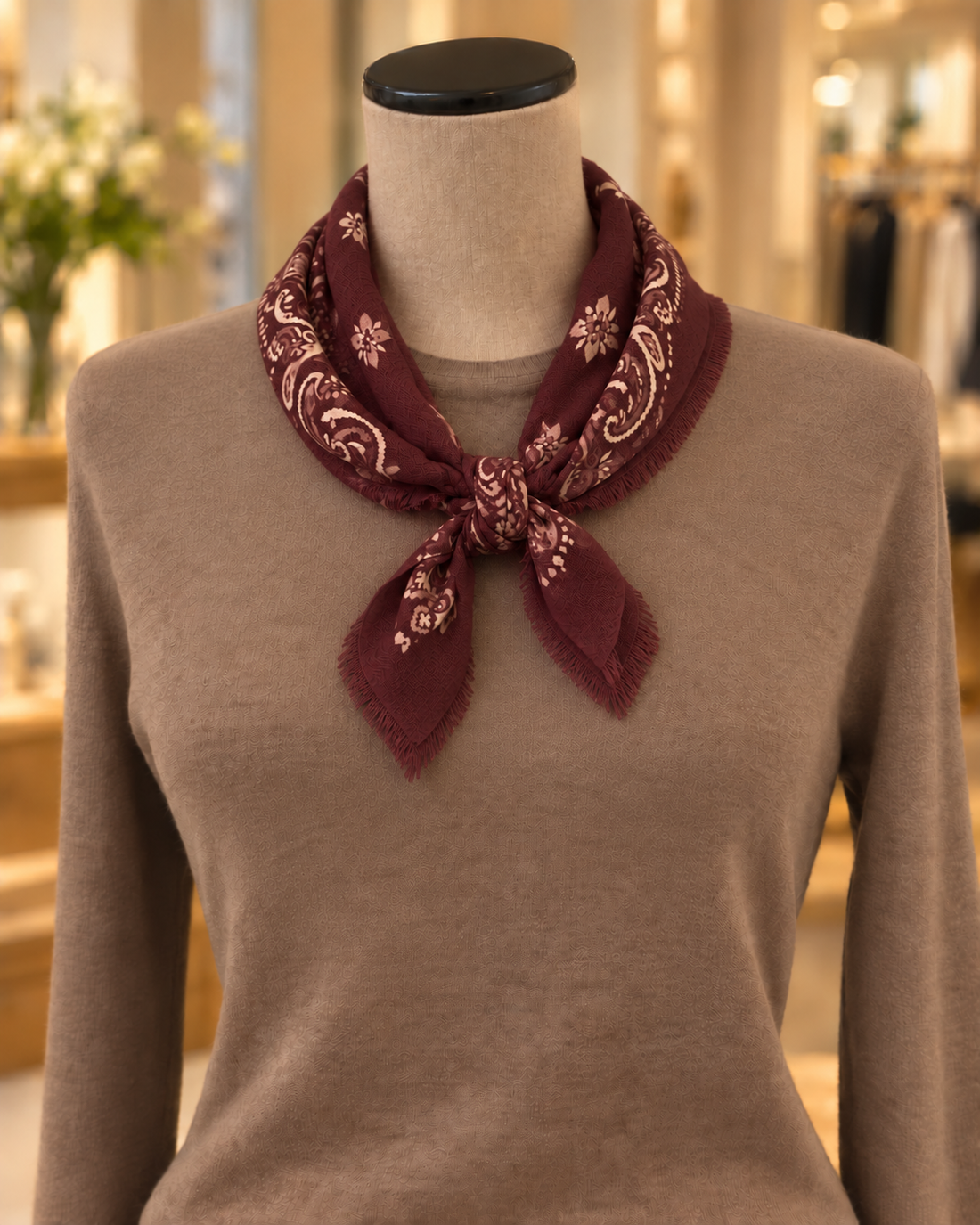 Quadratisches Paisley-Tuch