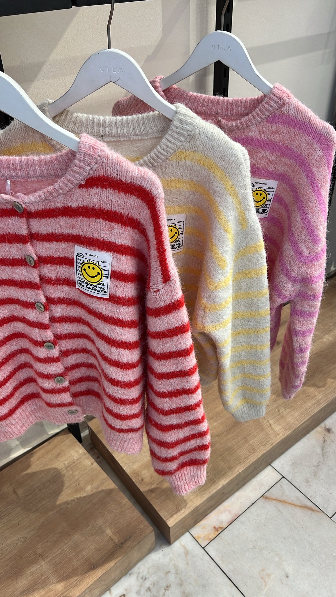 Cardigan Smiley Rosa/Pink